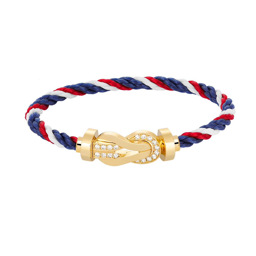 ¡®Lumi¡¯CHANCE LARGE 8 FIGURE BUCKLE HALF DIAMOND BRACELET GOLD