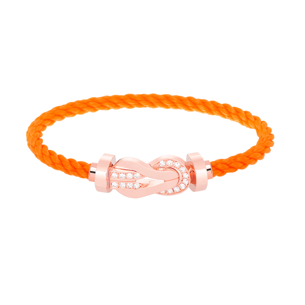 ¡®Lumi¡¯CHANCE LARGE 8 FIGURE BUCKLE HALF DIAMOND BRACELET ROSE GOLD