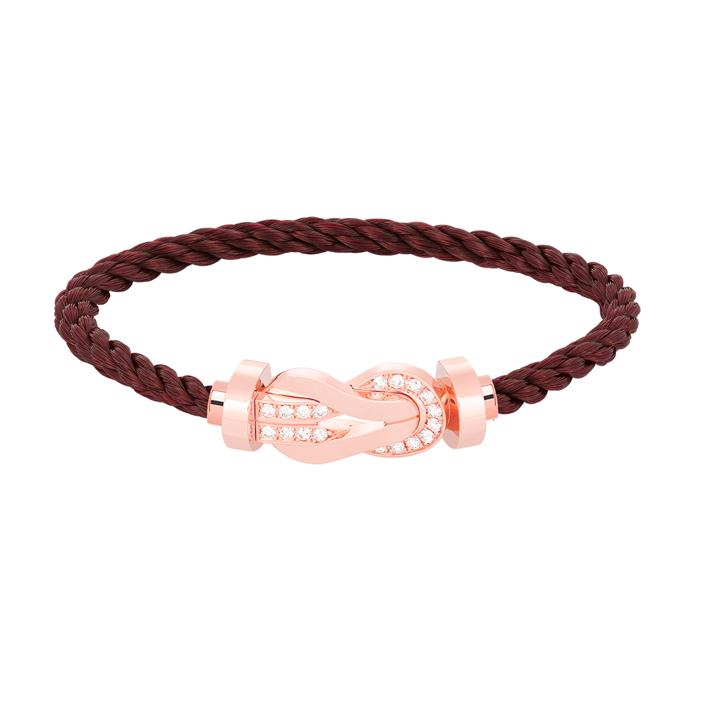 ¡®Lumi¡¯CHANCE LARGE 8 FIGURE BUCKLE HALF DIAMOND BRACELET ROSE GOLD