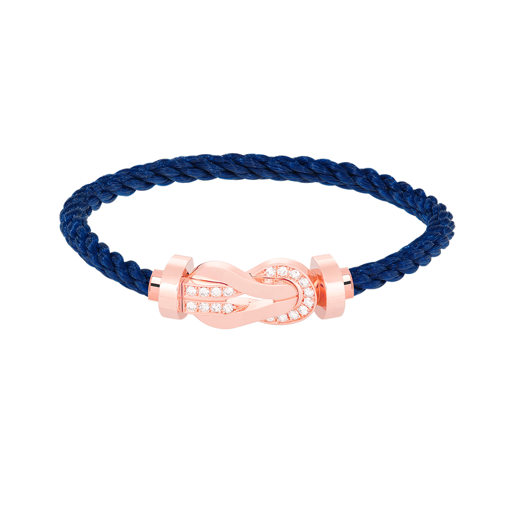 ¡®Lumi¡¯CHANCE LARGE 8 FIGURE BUCKLE HALF DIAMOND BRACELET ROSE GOLD
