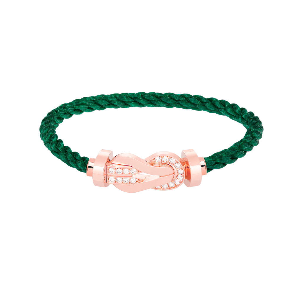 ¡®Lumi¡¯CHANCE LARGE 8 FIGURE BUCKLE HALF DIAMOND BRACELET ROSE GOLD