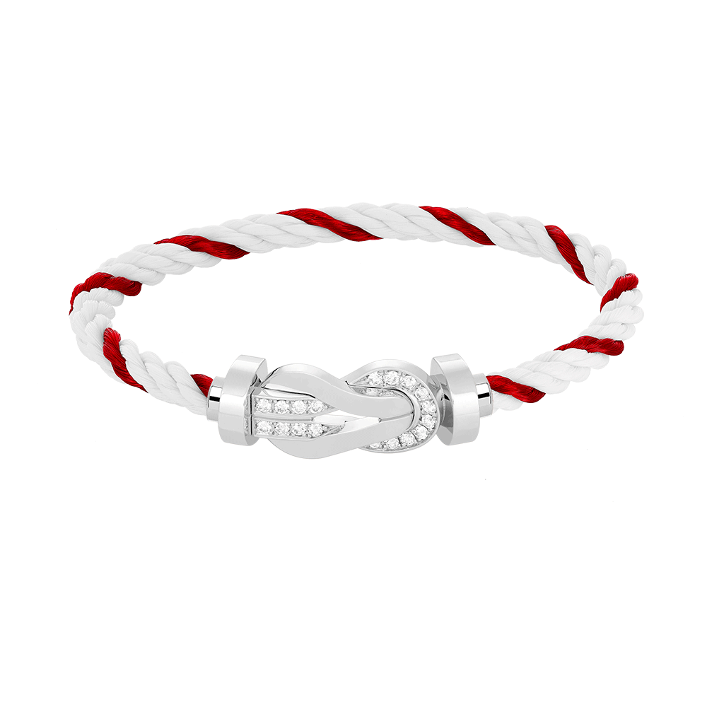 ¡®Lumi¡¯CHANCE LARGE 8 FIGURE BUCKLE HALF DIAMOND BRACELET SILVER