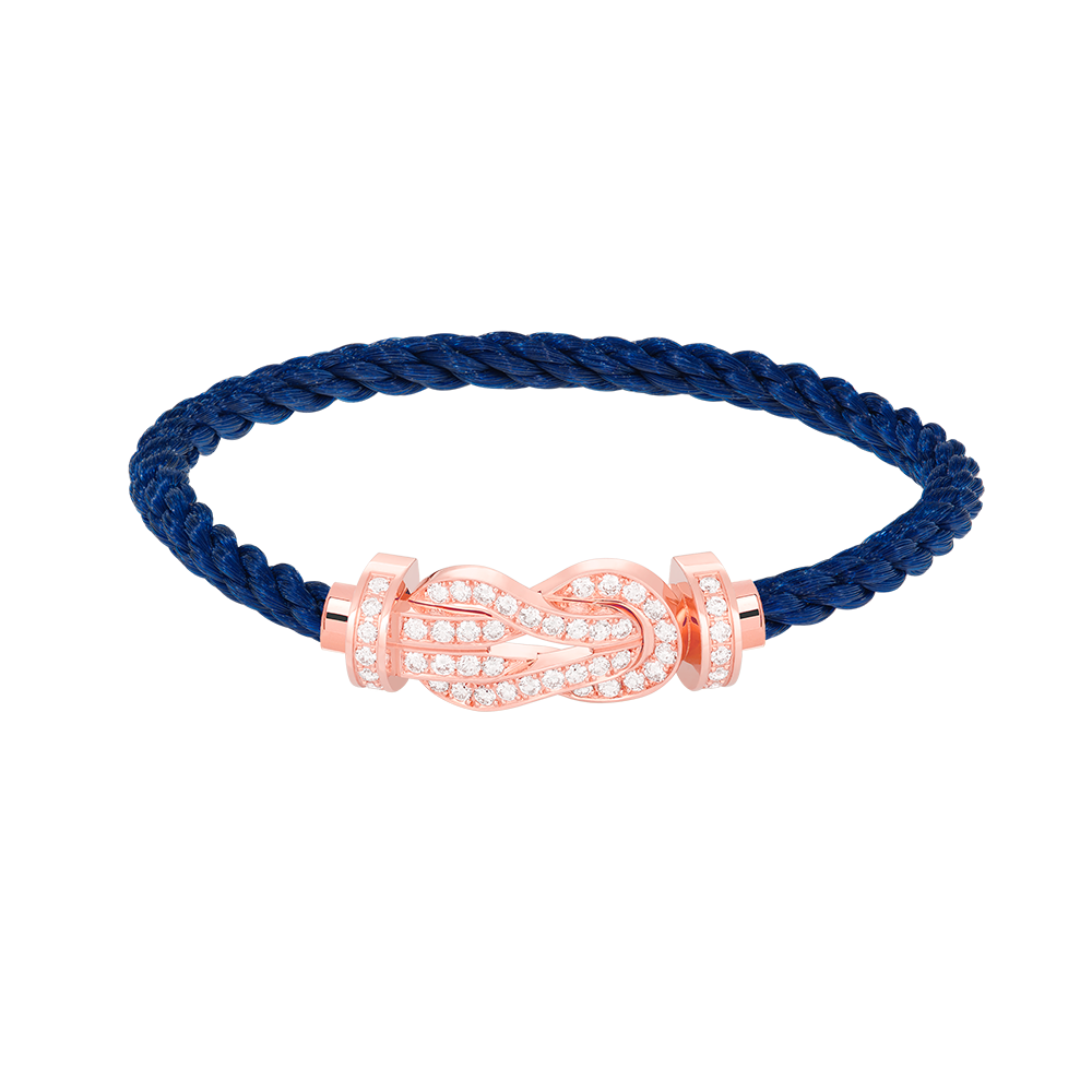¡®Lumi¡¯CHANCE LARGE 8 FIGURE BUCKLE FULL DIAMOND BRACELET ROSE GOLD
