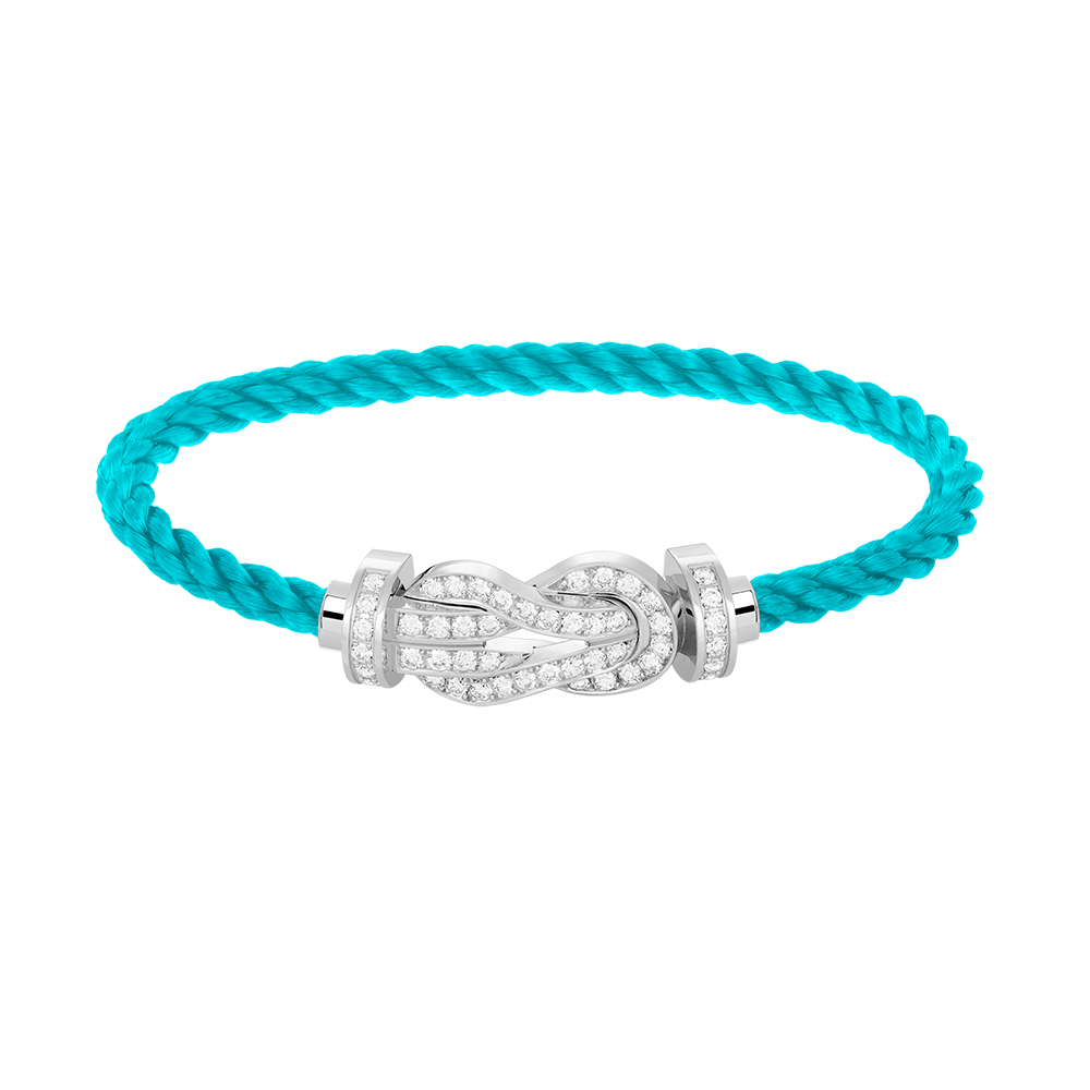 ¡®Lumi¡¯CHANCE LARGE 8 FIGURE BUCKLE FULL DIAMOND BRACELET SILVER