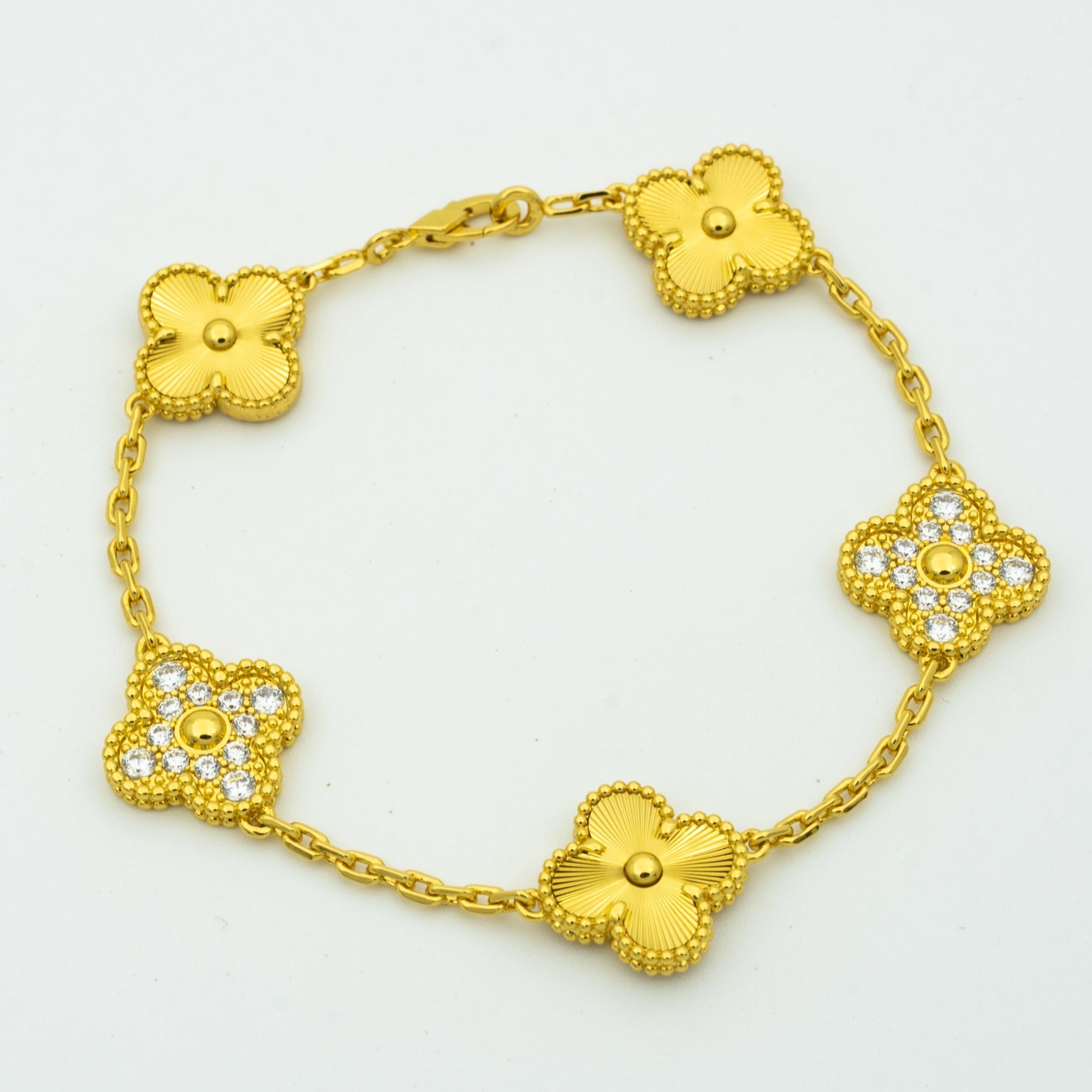 [Lumi jewelry] CLOVER 5 MOTIF LASER BRACELET COLLECTION