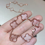 [Lumi jewelry]CLOVER 5 MOTIF ROCK CRYSTAL BRACELET
