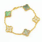 [Lumi]New  CLOVER 5 MOTIF GRAY MOP BRACELET COLLECTION