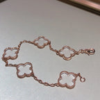 [Lumi]New CLOVER 5 MOTIF ROCK CRYSTAL BRACELET