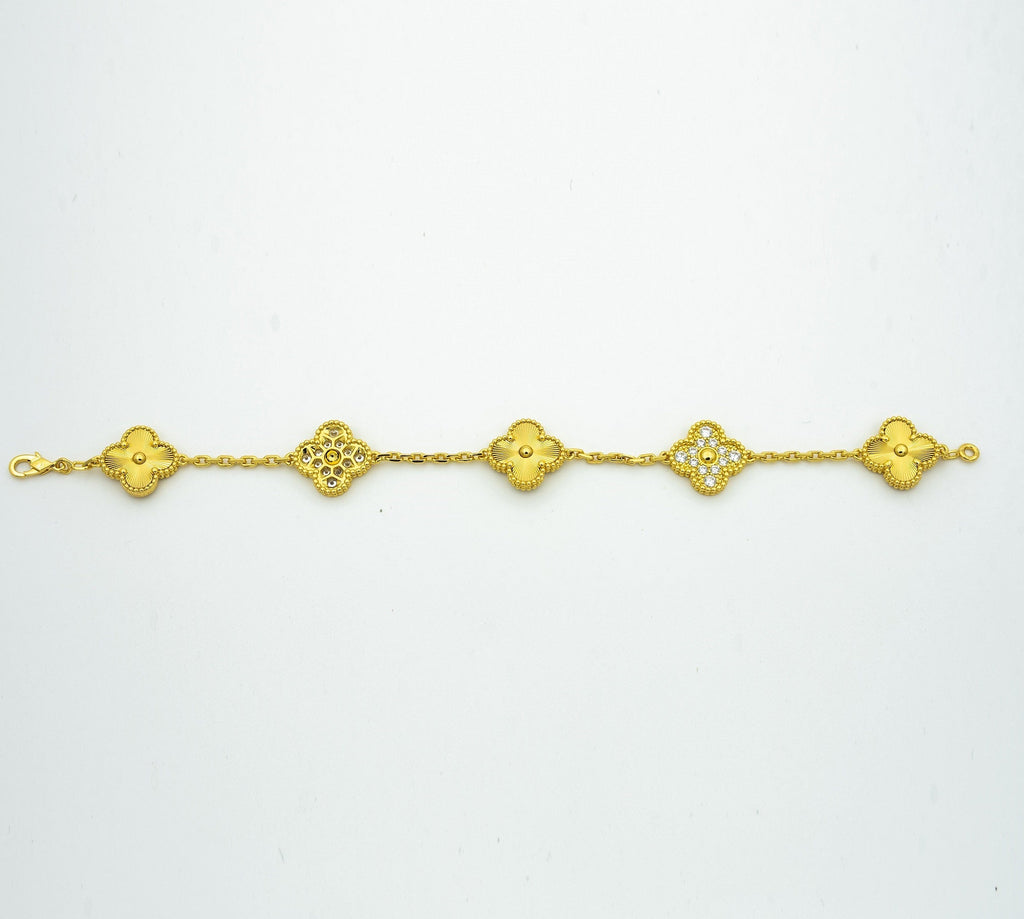 [Lumi jewelry] CLOVER 5 MOTIF LASER BRACELET COLLECTION