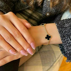 [Lumi]New  CLOVER 5 MOTIF ONYXS BRACELET COLLECTION