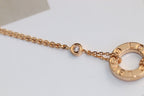 ¡®Lumi¡¯LOVE NECKLACE ADJUSTABLE ROSE GOLD 2 DIAMOND