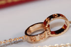 ¡®Lumi¡¯LOVE NECKLACE PINK GOLD AND SILVER