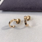 ¡®Lumi¡¯LOVE EARRINGS 2.65MM PINK GOLD