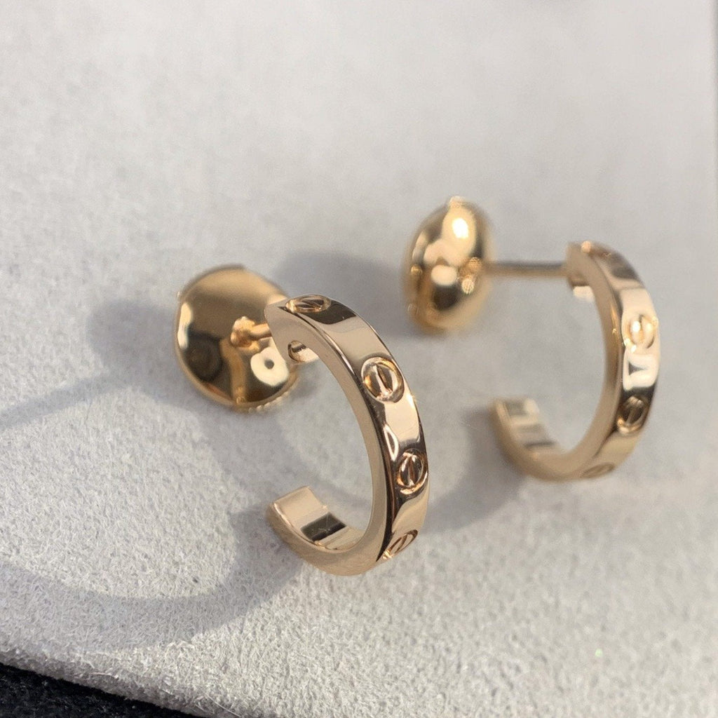 ¡®Lumi¡¯LOVE EARRINGS 2.65MM PINK GOLD