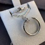 ¡®Lumi¡¯JUSTE NECKLACE SILVER DIAMONDS