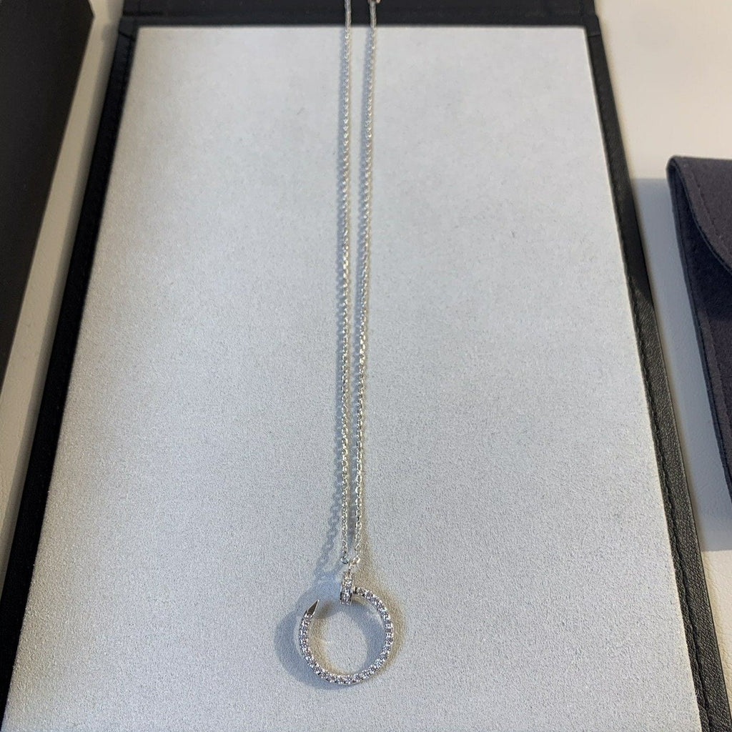 ¡®Lumi¡¯JUSTE NECKLACE SILVER DIAMONDS