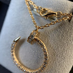 ¡®Lumi¡¯JUSTE NECKLACE PINK GOLD DIAMONDS
