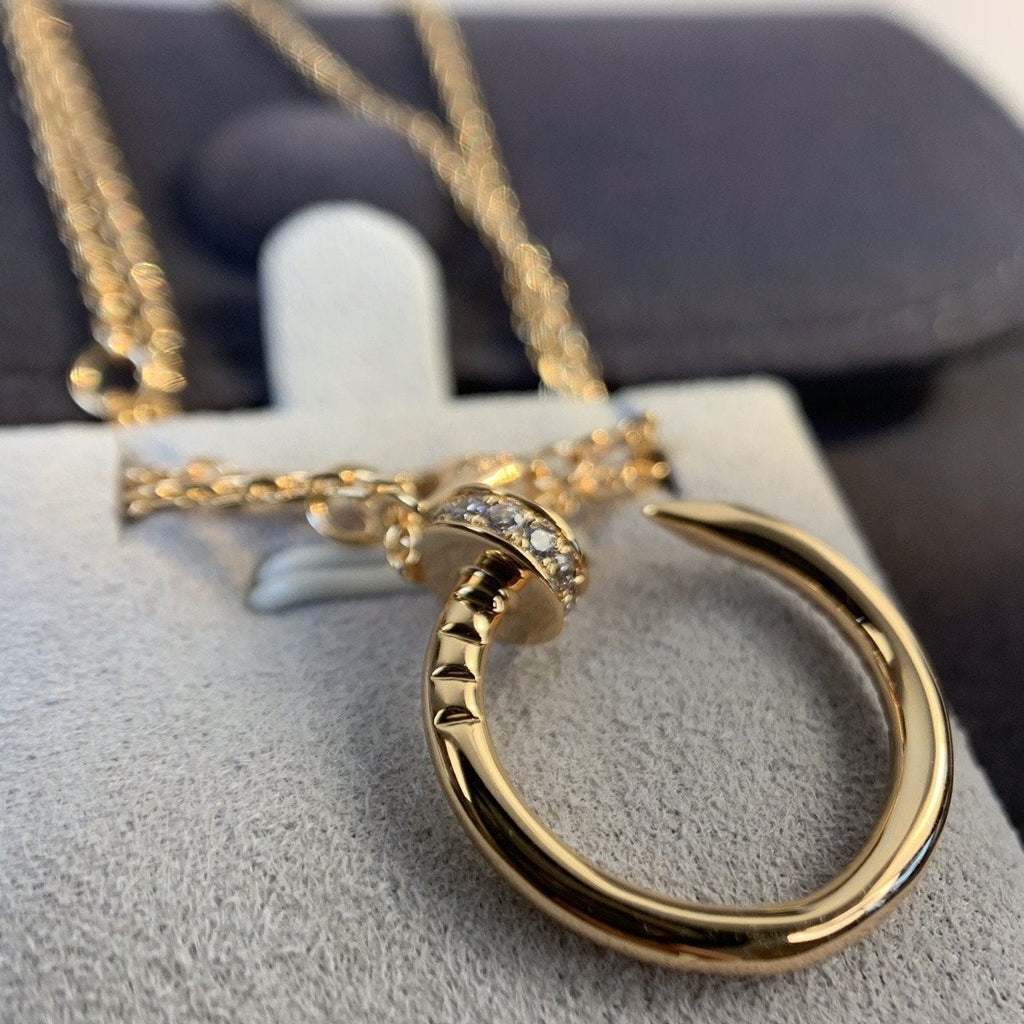 ¡®Lumi¡¯JUSTE NECKLACE PINK GOLD DIAMONDS
