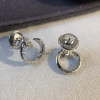 ¡®Lumi¡¯JUSTE EARRINGS SILVER DIAMONDS