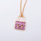 ¡®Lumi¡¯CONSTANCE PEDANT PURPLE DIAMOND NECKLACE
