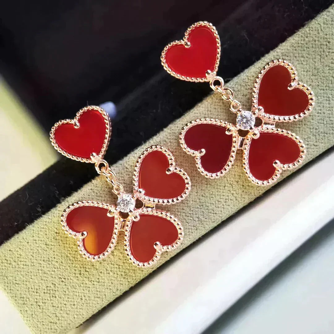 ¡®Lumi¡¯SWEET CLOVER CARNELIAN EARRINGS