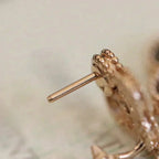 ¡®Lumi¡¯CLOVER MEDIUM 1 MOTIFS FUll DIAMOND EARRINGS