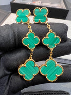 ¡®Lumi¡¯CLOVER MALACHITE 3 MOTIFS GOLD