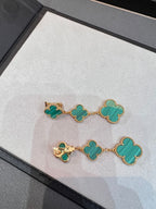 ¡®Lumi¡¯CLOVER MALACHITE 3 MOTIFS GOLD