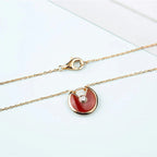 ¡®Lumi¡¯AMULETTE GOLD CARNELIAN ONYX NECKLACE