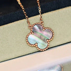 ¡®Lumi¡¯CLOVER 15MM  GRAY MOTHER OF PEARL NECKLACE