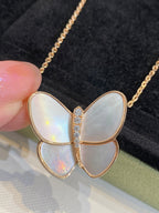 ¡®Lumi¡¯BUTTERFLY GOLD MOP DIAMOND NECKLACE