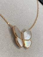 ¡®Lumi¡¯BUTTERFLY GOLD MOP DIAMOND NECKLACE