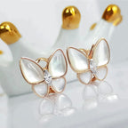 ¡®Lumi¡¯BUTTERFLY MOP DIAMOND EARRINGS