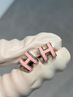 ¡®Lumi¡¯MINI POP H SILVER EARRINGS PINK
