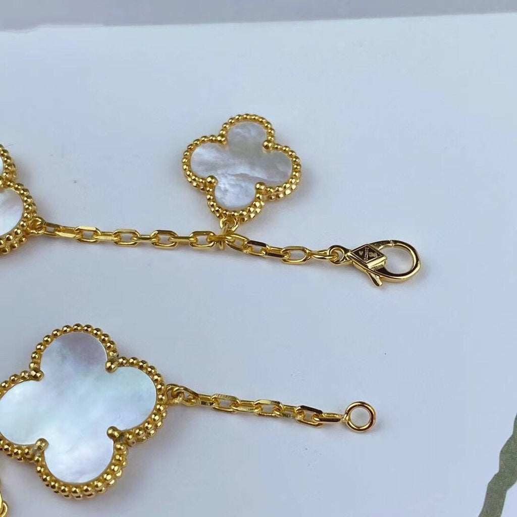 ¡®Lumi¡¯MAGIC CLOVER MOP GOLD BRACELET 5 MOTIFS