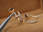 ¡®Lumi¡¯JUSTE EARRINGS 12.75MM PINK GOLD DIAMOND