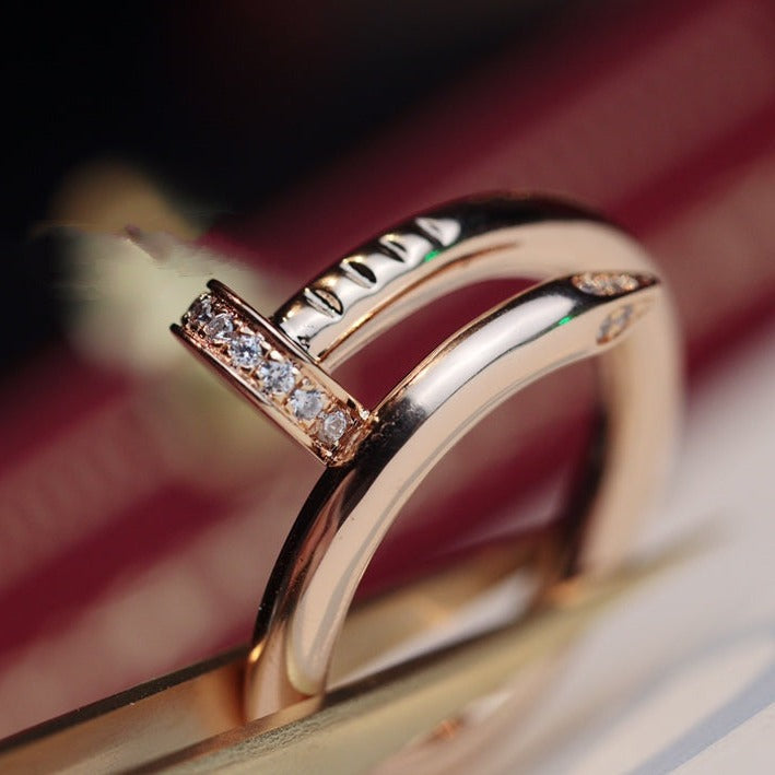 ¡®Lumi¡¯JUSTE RING 2.65MM PINK GOLD DIAMOND