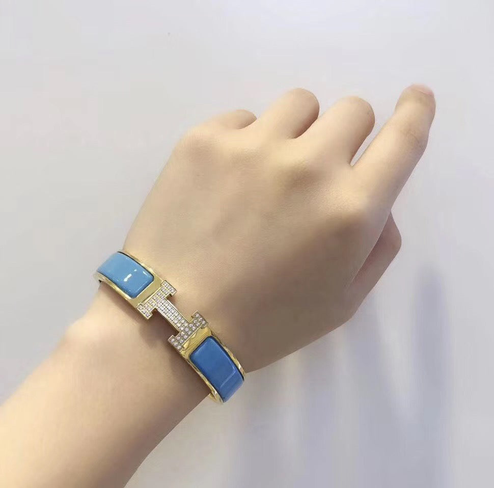 ¡®Lumi¡¯H CLOUD BLUE BRACELET GOLD DIAMOND