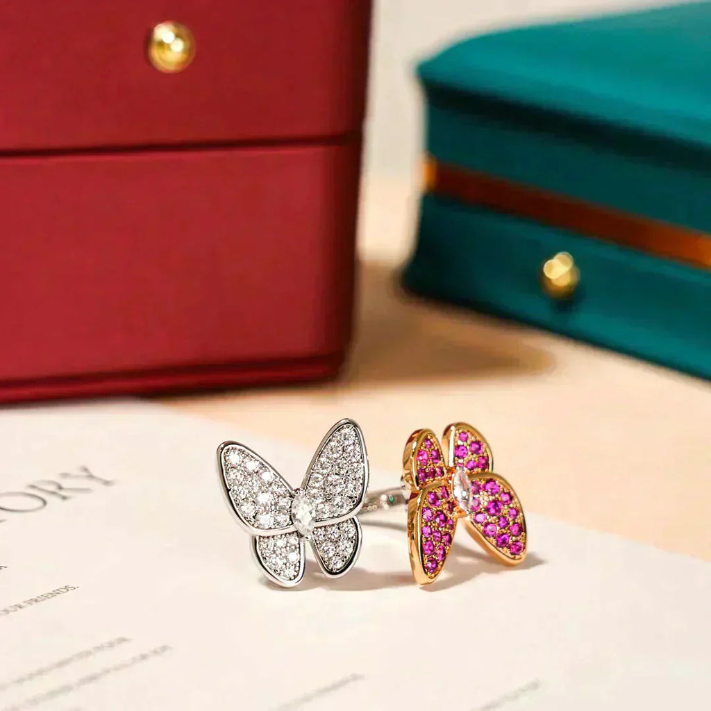 ¡®Lumi¡¯TWIN BUTTERFLY DIAMOND RING