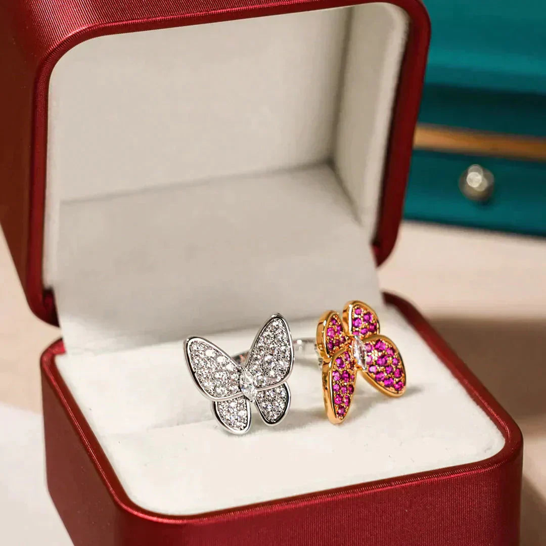 ¡®Lumi¡¯TWIN BUTTERFLY DIAMOND RING