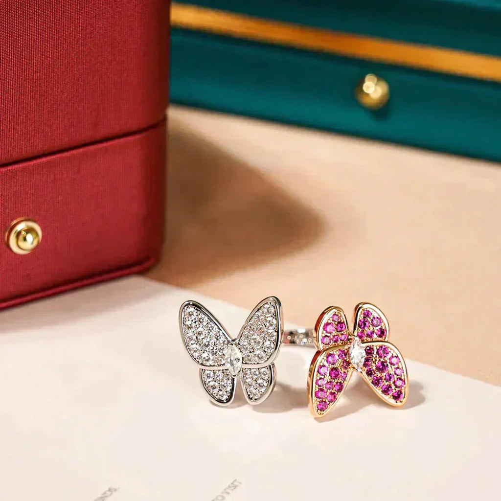 ¡®Lumi¡¯TWIN BUTTERFLY DIAMOND RING