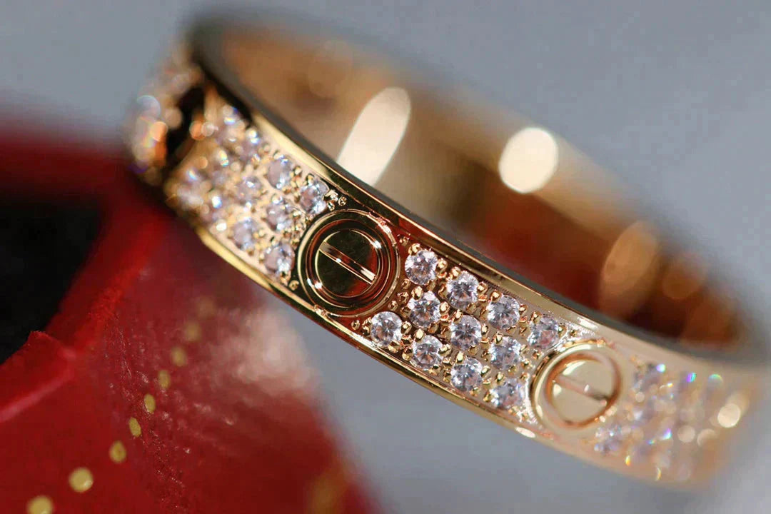¡®Lumi¡¯LOVE RING 3.6MM DIAMOND PAVED