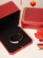 ¡®Lumi¡¯PANTHERE ROSE GOLD DIAMOND OPEN BRACELET
