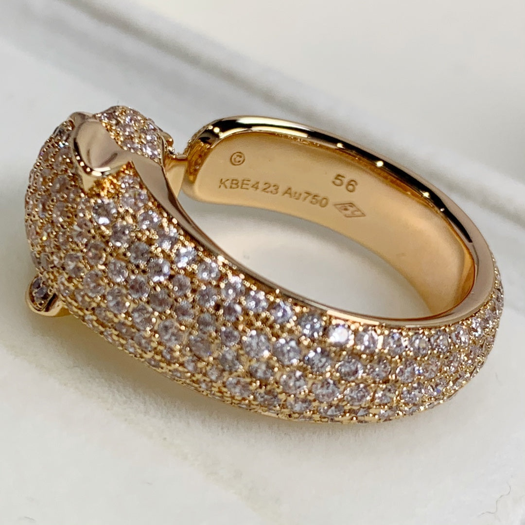 ¡®Lumi¡¯PANTHERE PINK GOLD DIAMOND RING