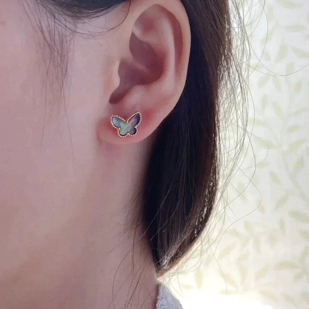¡®Lumi¡¯BUTTERFLY DARK MOP  EARRINGS