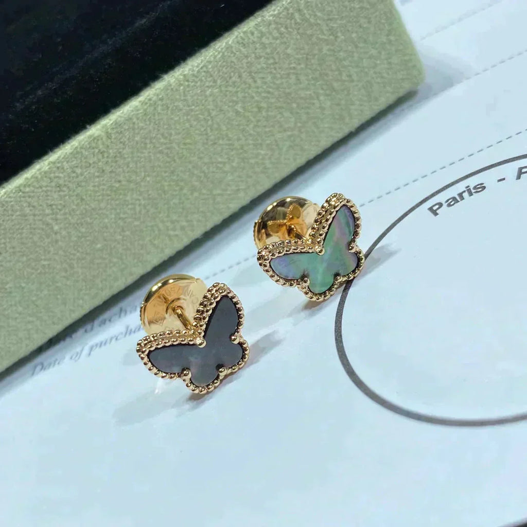 ¡®Lumi¡¯BUTTERFLY DARK MOP  EARRINGS