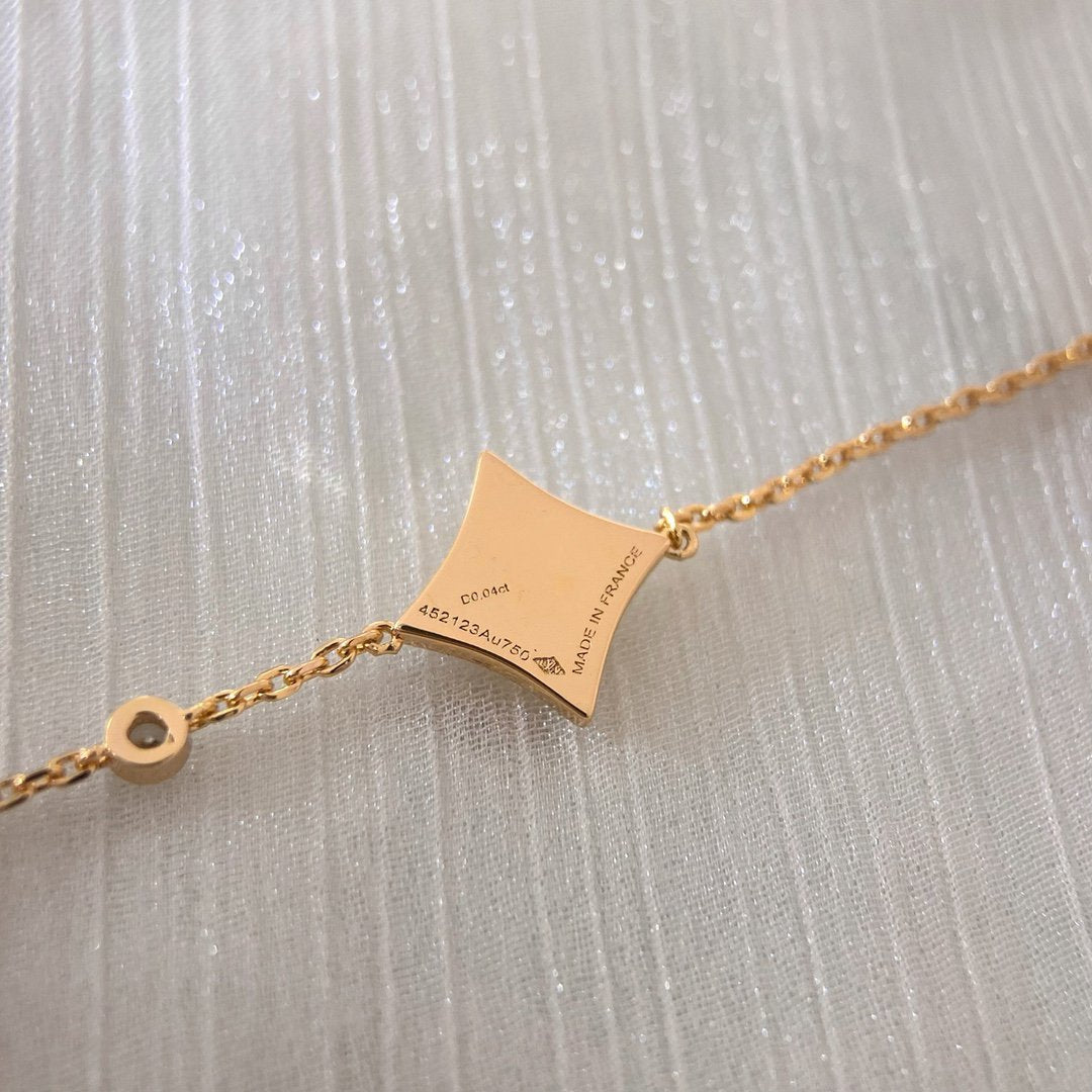¡®Lumi¡¯COLOR STAR CARNELIAN PINK GOLD DIAMOND BRACELET