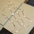 ¡®Lumi¡¯CLOVER 20 MOTIFS WHITE MOP NECKLACE