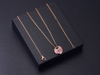 ¡®Lumi¡¯AMULETTE ROSE GOLD PINK MOP NECKLACE