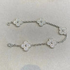 [Lumi jewelry] CLOVER 5 MOTIF FULL DIAMOND BRACELET COLLECTION